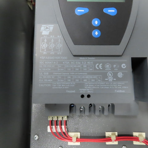 ABB PSTB470-600-70 1SFA894016R7000 Soft Motor Starter W/ Controls & Enclosure