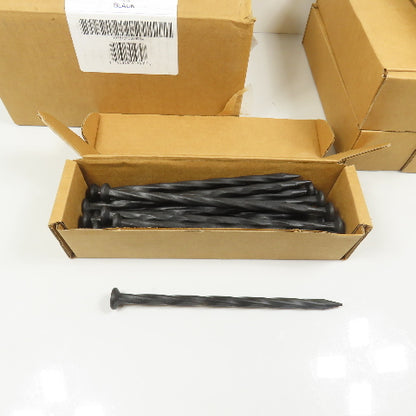 EasyFlex 1989N-24C 8" Landscape Edging Anchoring Spikes Black Nylon 144 Count