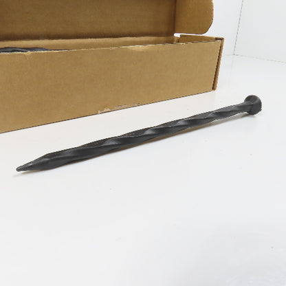 EasyFlex 1989N-24C 8" Landscape Edging Anchoring Spikes Black Nylon 24 Count
