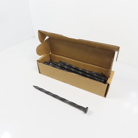 EasyFlex 1989N-24C 8" Landscape Edging Anchoring Spikes Black Nylon 24 Count