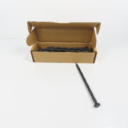 EasyFlex 1989N-24C 8" Landscape Edging Anchoring Spikes Black Nylon 24 Count