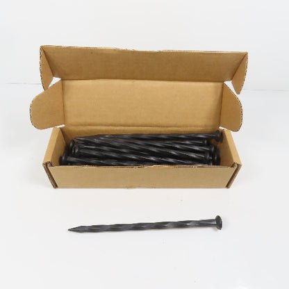 EasyFlex 1989N-24C 8" Landscape Edging Anchoring Spikes Black Nylon 24 Count