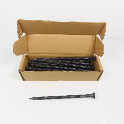EasyFlex 1989N-24C 8" Landscape Edging Anchoring Spikes Black Nylon 24 Count