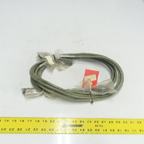 Roy Smith Company FW-A1-4-PUR-15 Robot Cordset Cable Connector 3-Pin Male/Female