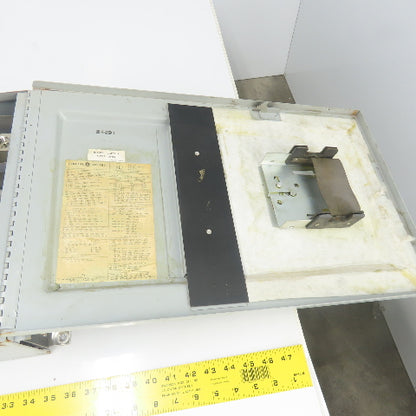 General Electric THFP365 400A Fusible Disconnect Panel Switch 600VAC 250VDC