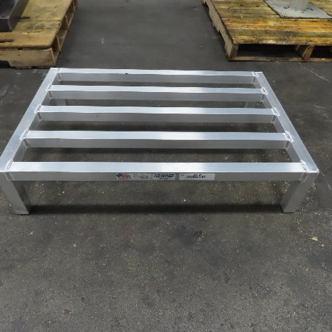 New Age Industrial 6TJH7 Welded Aluminum Dunnage Rack 36" x 24" x 8" H 2000 LB