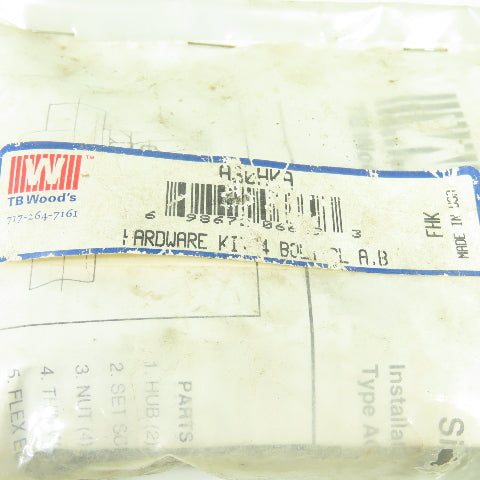 TB Woods A30HKA Hardware Kit 4-Bolts