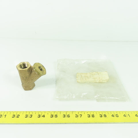 Conbraco 1/2" NPT Bronze Y Strainer 400WOG