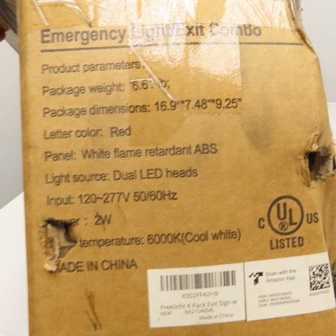 Freelicht 120V 12W Emergency Exit LED Adjustable Light Combo Lot Of 3