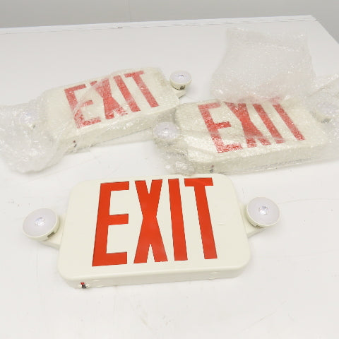 Freelicht 120V 12W Emergency Exit LED Adjustable Light Combo Lot Of 3