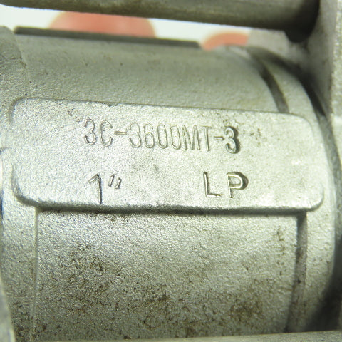 Jamesbury 3C-3600MT-3 1" 316 Stainless Steel Socket Weld Ball Valve 1000CWP CF8M