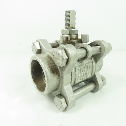 Jamesbury 3C-3600MT-3 1" 316 Stainless Steel Socket Weld Ball Valve 1000CWP CF8M