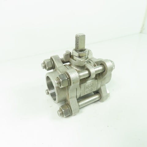 Jamesbury 3C-3600MT-3 1" 316 Stainless Steel Socket Weld Ball Valve 1000CWP CF8M