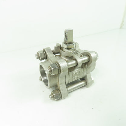 Jamesbury 3C-3600MT-3 1" 316 Stainless Steel Socket Weld Ball Valve 1000CWP CF8M