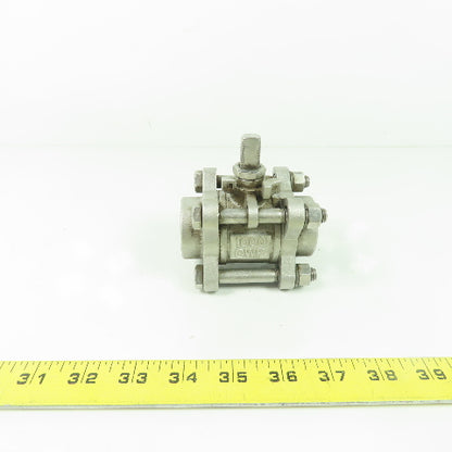 Jamesbury 3C-3600MT-3 1" 316 Stainless Steel Socket Weld Ball Valve 1000CWP CF8M