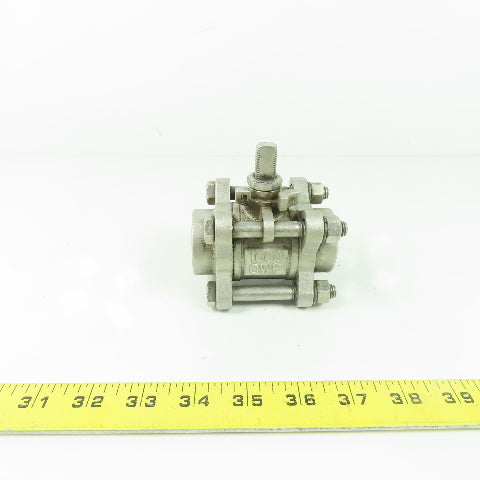 Jamesbury 3C-3600MT-3 1" 316 Stainless Steel Socket Weld Ball Valve 1000CWP CF8M