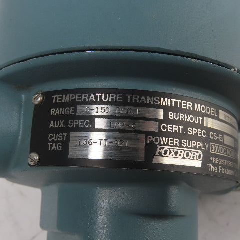 Foxboro RTT10-AQFWS006 Temperature Transmitter 0-150°F 30VDC 4-20mA