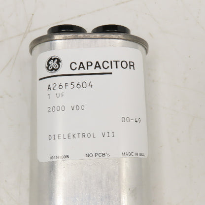 General Electric A26F5604 2000VDC 1uF Dielektrol VII Capacitor