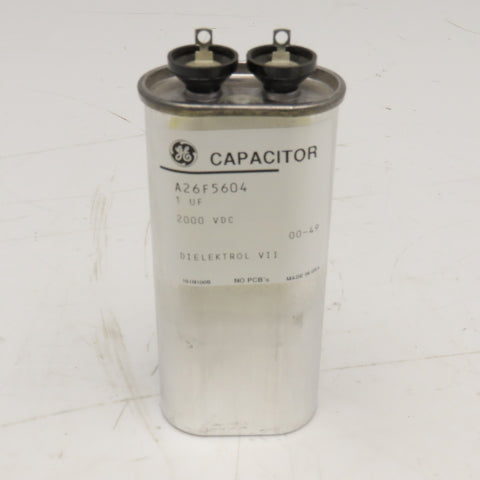 General Electric A26F5604 2000VDC 1uF Dielektrol VII Capacitor