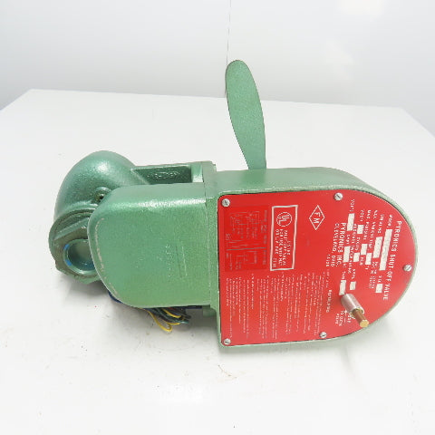 Pyronics 12EG-L-1S 1-1/2 Shut-Off Valve 115V 100PSI