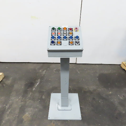 Hoffman E20PBA Pedestal Mounted Operator Station 20-Hole Pushbutton Enclosure