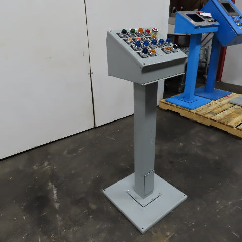 Hoffman E20PBA Pedestal Mounted Operator Station 20-Hole Pushbutton Enclosure