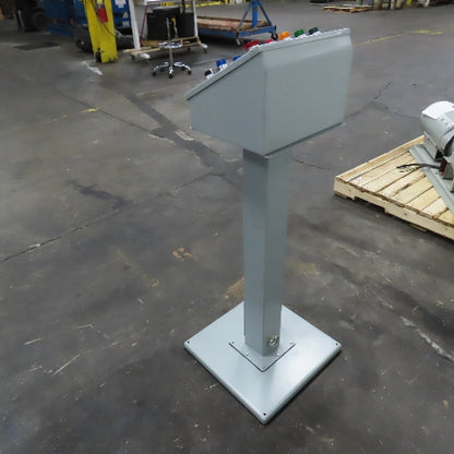 Hoffman E20PBA Pedestal Mounted Operator Station 20-Hole Pushbutton Enclosure