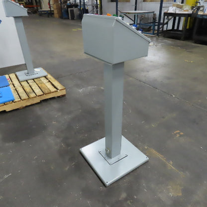 Hoffman E20PBA Pedestal Mounted Operator Station 20-Hole Pushbutton Enclosure