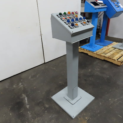 Hoffman E20PBA Pedestal Mounted Operator Station 20-Hole Pushbutton Enclosure