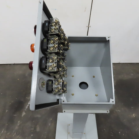 Hoffman E12SPBA Pedestal Mounted Operator Station 12-Hole Pushbutton Enclosure