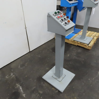 Hoffman E12SPBA Pedestal Mounted Operator Station 12-Hole Pushbutton Enclosure
