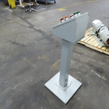 Hoffman E12SPBA Pedestal Mounted Operator Station 12-Hole Pushbutton Enclosure