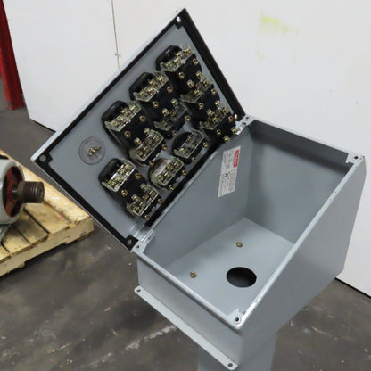 Hoffman E12SPBA Pedestal Mounted Operator Station 12-Hole Pushbutton Enclosure