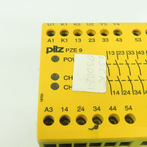 Pilz PZE 9 2 Channel Safety Relay 24VDC 8N/O 1N/C