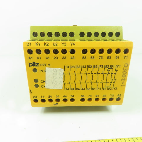 Pilz PZE 9 2 Channel Safety Relay 24VDC 8N/O 1N/C