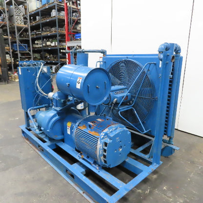 Quincy 490 100HP Rotary Screw Air Compressor 230/460V 3PH 125PSI 22.2K Hr Tested