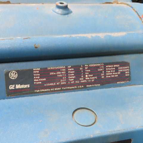 Quincy 490 100HP Rotary Screw Air Compressor 230/460V 3PH 125PSI 22.2K Hr Tested