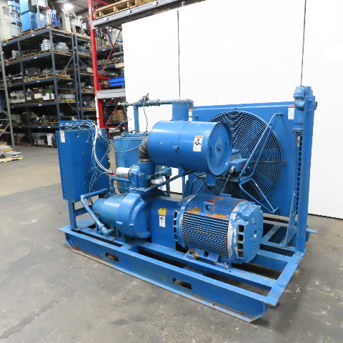 Quincy 490 100HP Rotary Screw Air Compressor 230/460V 3PH 125PSI 22.2K Hr Tested