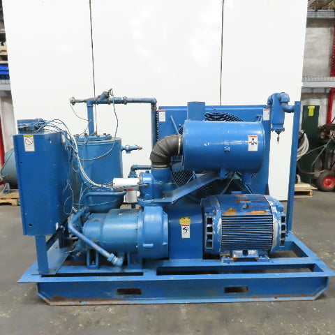 Quincy 490 100HP Rotary Screw Air Compressor 230/460V 3PH 125PSI 22.2K Hr Tested