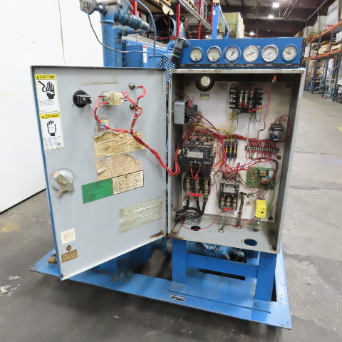 Quincy 490 100HP Rotary Screw Air Compressor 230/460V 3PH 125PSI 22.2K Hr Tested