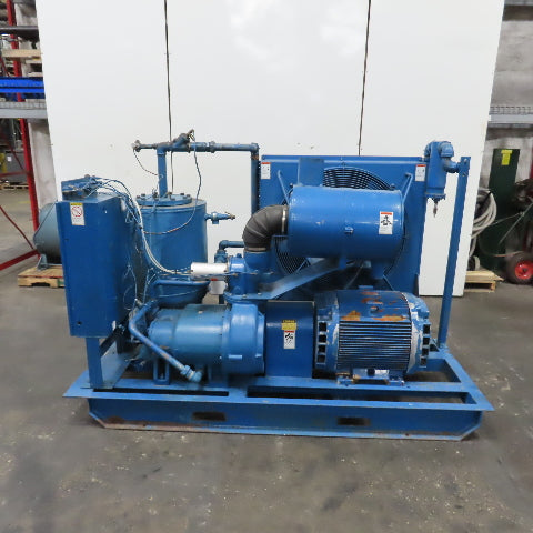 Quincy 490 100HP Rotary Screw Air Compressor 230/460V 3PH 125PSI 22.2K Hr Tested