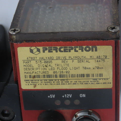 Perceptron 917-3019 Digital Surface Sensor W/ 515-0095 Tri-lite LED Flood