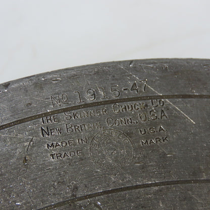 The Skinner Chuck Co. 1915-47 15" 4-Jaw Power Lathe Chuck Open Center 3-1/2"Hole