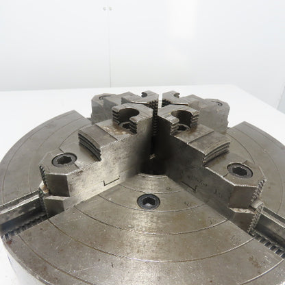 The Skinner Chuck Co. 1915-47 15" 4-Jaw Power Lathe Chuck Open Center 3-1/2"Hole