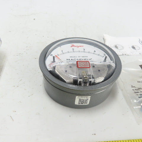 Dwyer W01AH KS 0-5 Inches Of Water Magnehelic Pressure Guage