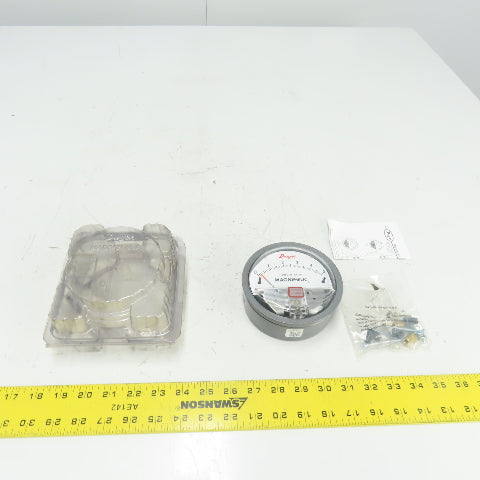 Dwyer W01AH KS 0-5 Inches Of Water Magnehelic Pressure Guage