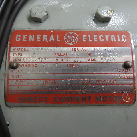 General Electric 5K215KG8542 AC Electric Motor W/ 8.5/13kW DC Generator 5LY432A4