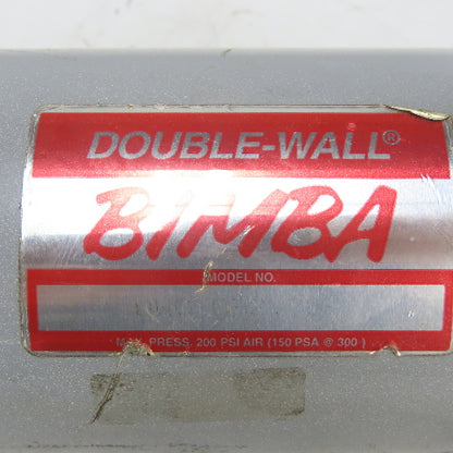 Bimba Double Wall/Acting Pneumatic Cylinder 2-3/4" Stroke 3-1/2" Bore