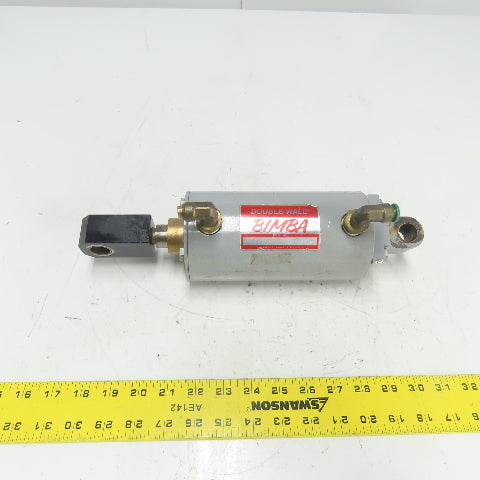 Bimba Double Wall/Acting Pneumatic Cylinder 2-3/4" Stroke 3-1/2" Bore