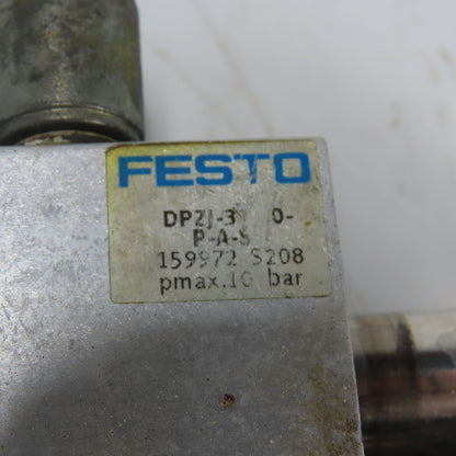 Festo DPZJ-3**0-P-A-S Dual Twin Pneumatic Cylinder 10Bar 1-7/8" Bore